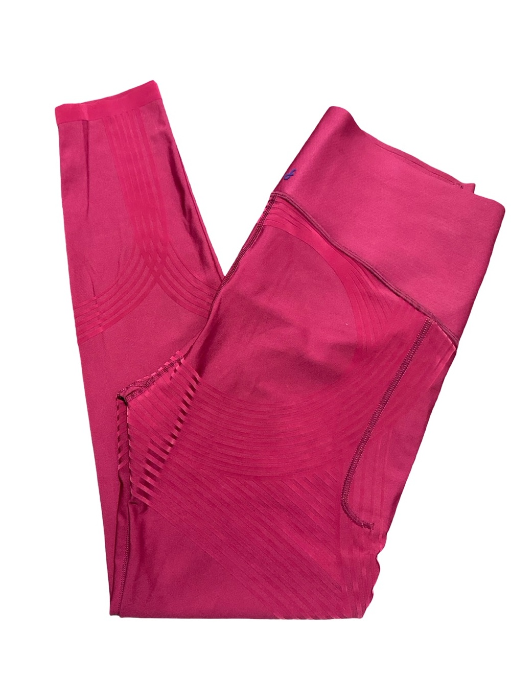 Fanka Women’s Size XL Baked Apple Red High-Rise Body Sculpt Side Pocket Leggings